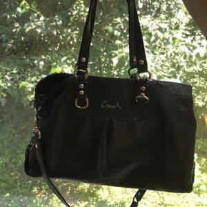 Black vintage Coach purse